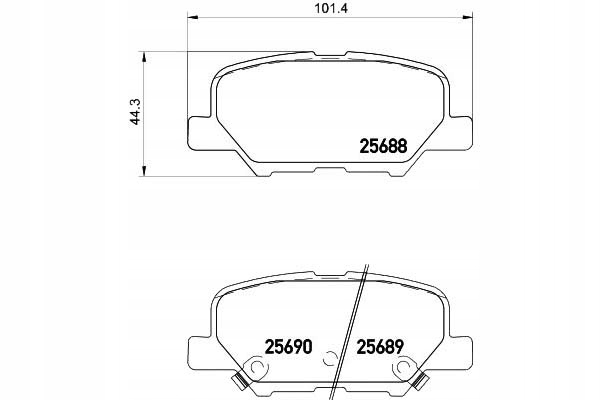 фото №9, Textar 2568801 набор тормозных колодок тормозных, тормоза дисковые
