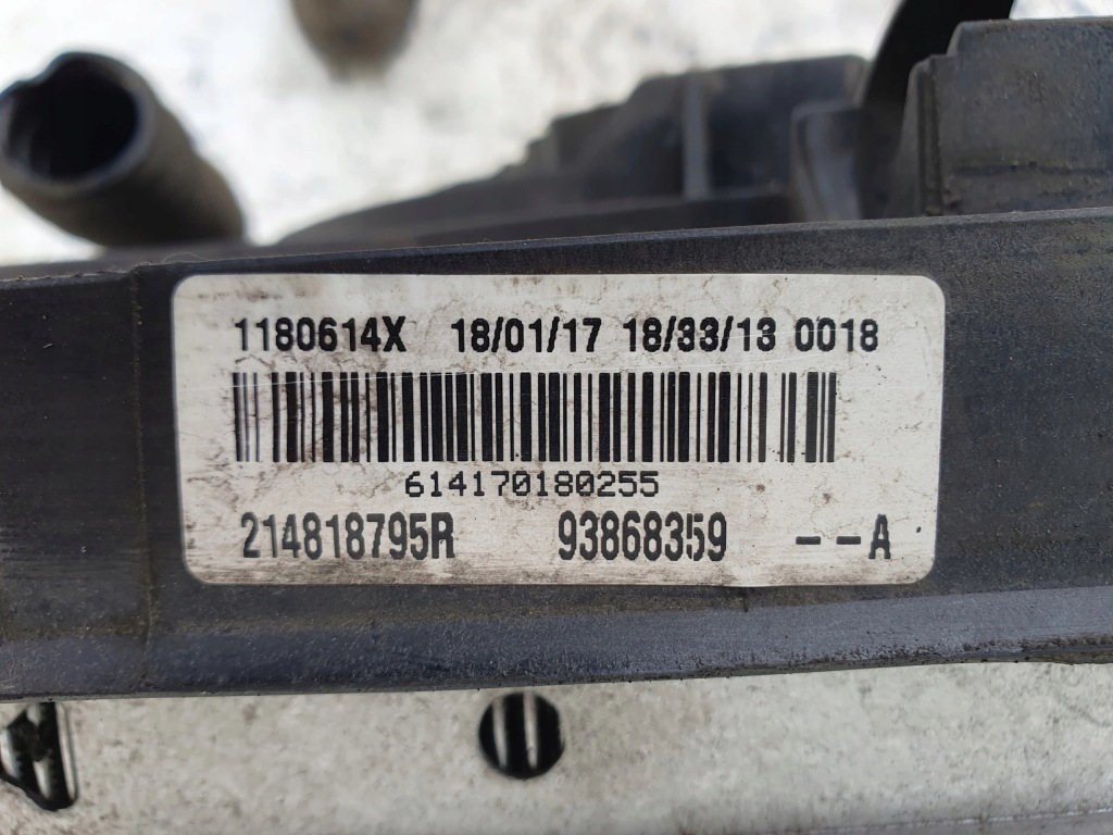 Renault trafic 3 1.6 dci комплект радіатор вентилятор 214818795r Київ