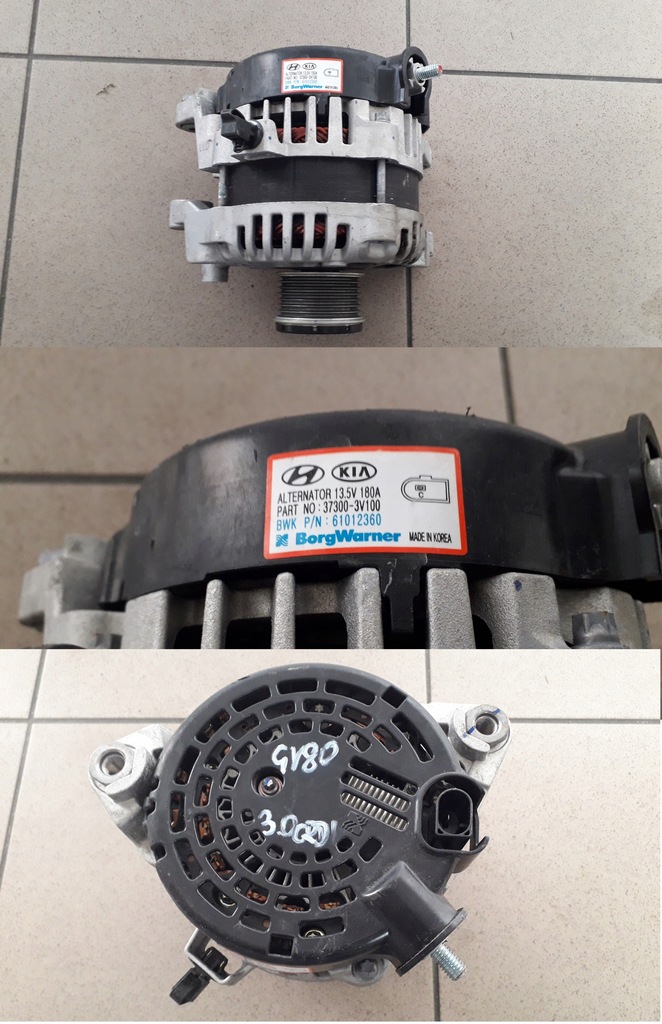 фото №1, Hyundai genesis gv80 2020- генератор 37300-3v100