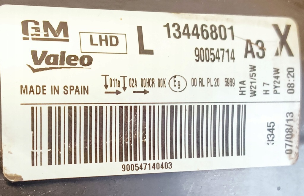 фото №6, Лампа ліва перед opel corsa d lift eur