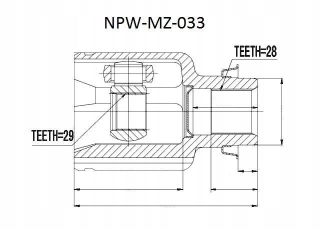 фото №2, Шарнір внутрішній mazda 2 de 07- demio 07- правий