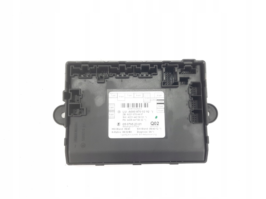 фото №1, Модуль дверь задняя mercedes s w221 a0008700292