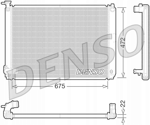 Радиатор воды denso drm51010 Цена