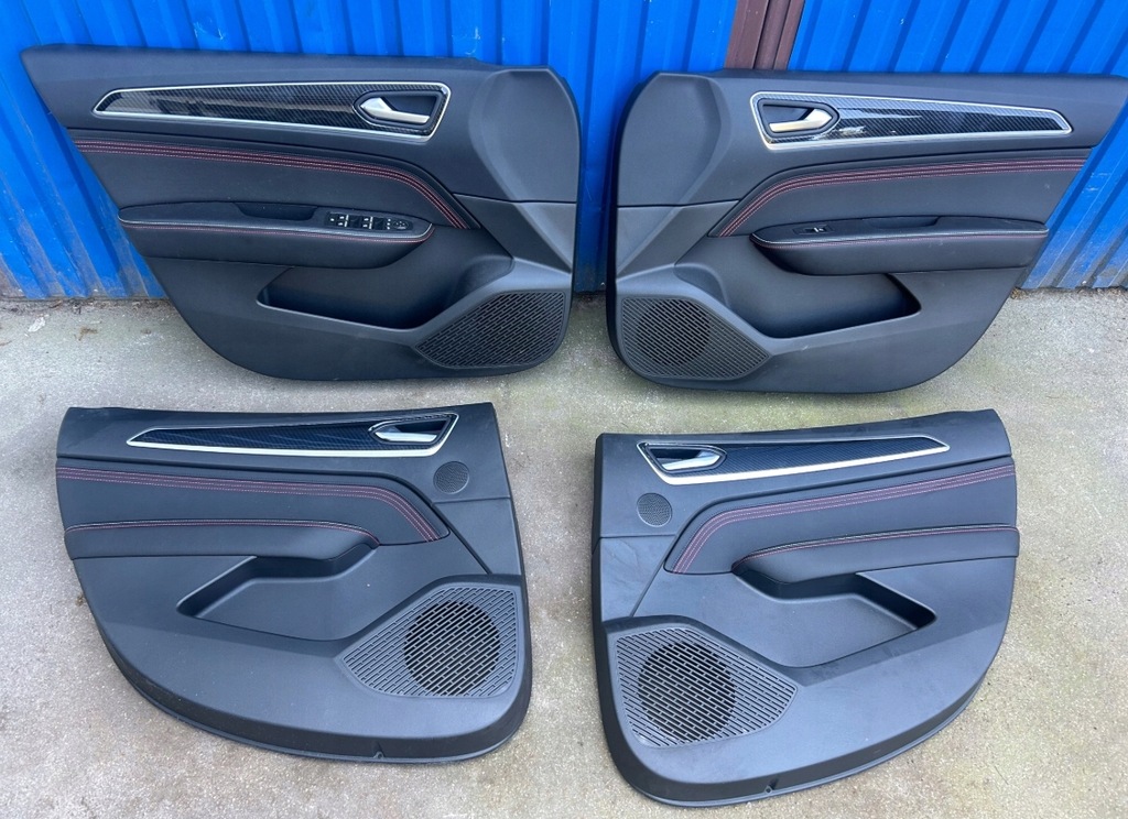 фото №6, Renault arkana rs сидіння заднє сидіння обшивки комплект czerwona nić