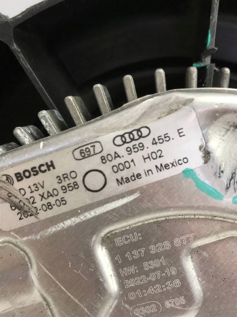 фото №14, Audi q5 sq5 2018 перед електричний вентилятор радіатора