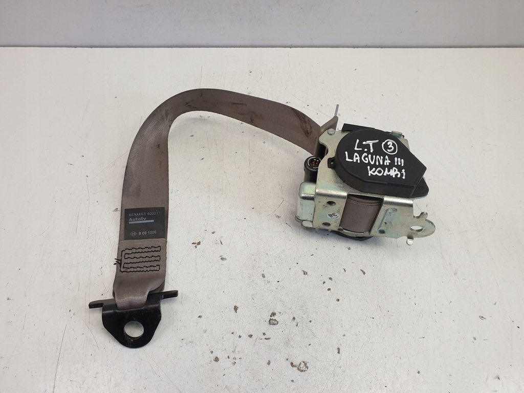 фото №1, Renault laguna iii pas безпеки лівий задня