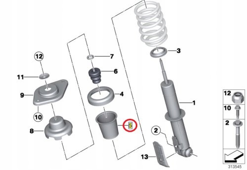 фото №2, Захист амортизатора задня mini r52 r53 r55 r56 r57