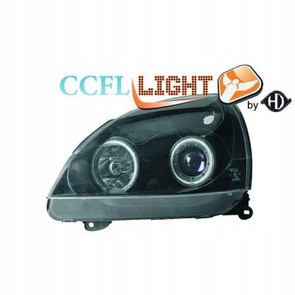 Купить Фары перед renault clio 01-05 прозрачные/чёрные ccfl