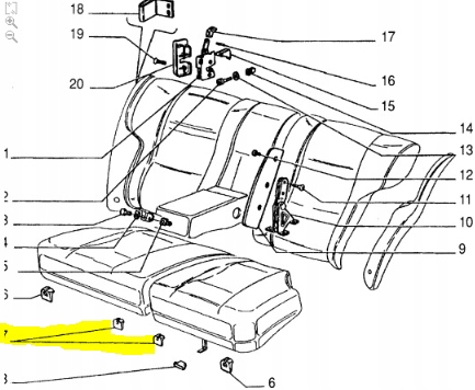 фото №7, Защита крепления сиденья задняя fiat croma оригинальный номер 176432580
