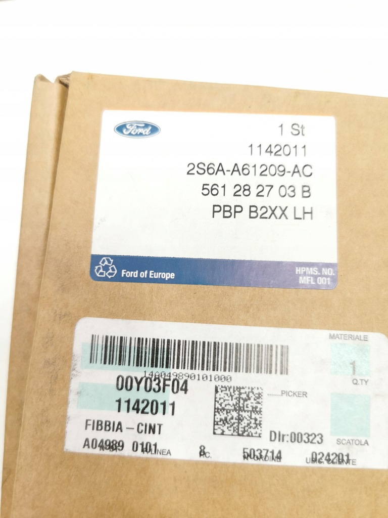 фото №9, Пряжка pas bezp. левый перед ford fiesta 01-08 / fusion 01-12 cbk 1142011