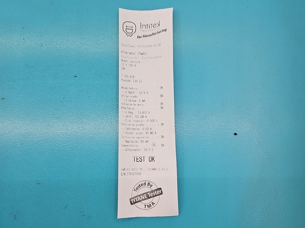 фото №7, Test генератор hyundai i30 ii 37300-03855 1.4 16v