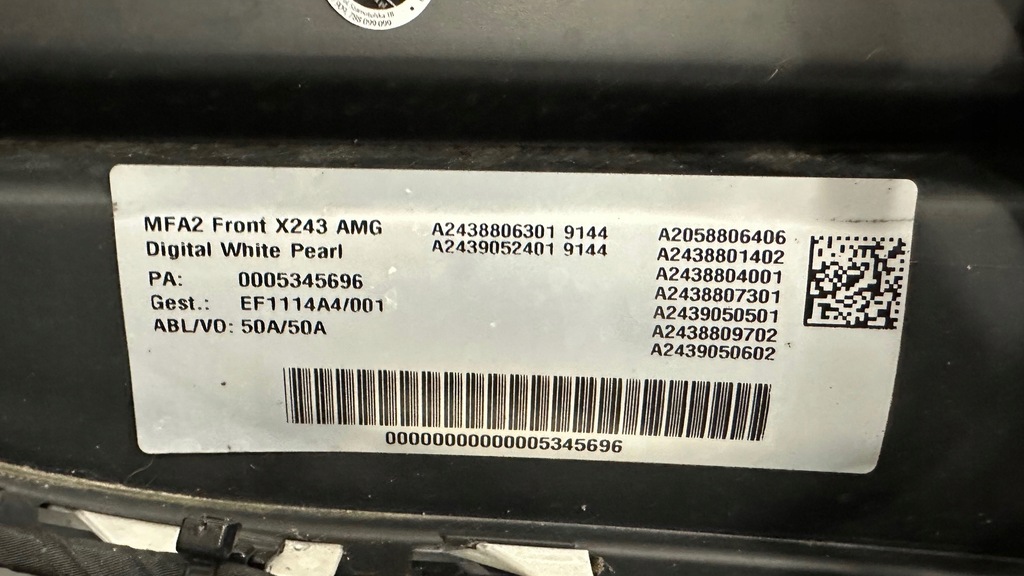 фото №14, Mercedes бампер передній eqb 243 x243 a2438800802 a2438802002 pts amg 144