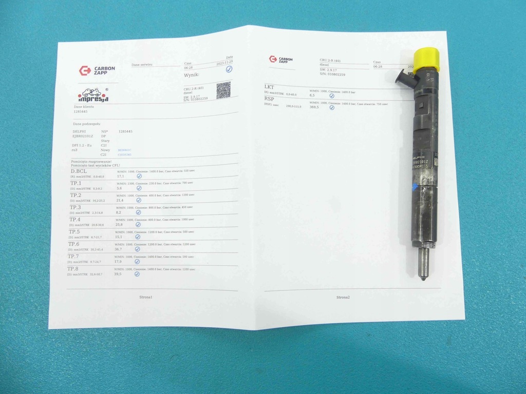 фото №1, Test форсунка renault kangoo ejbr02101z 1.5 dci