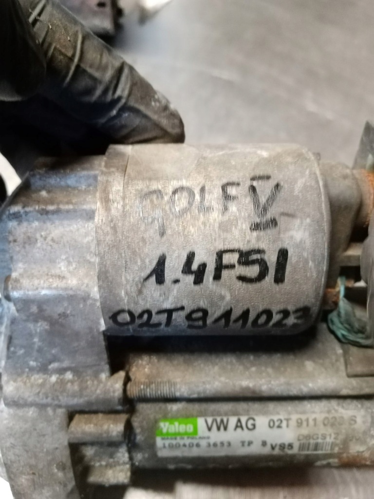 фото №7, Стартер valeo 02t911023s vw golf v 1.4fsi