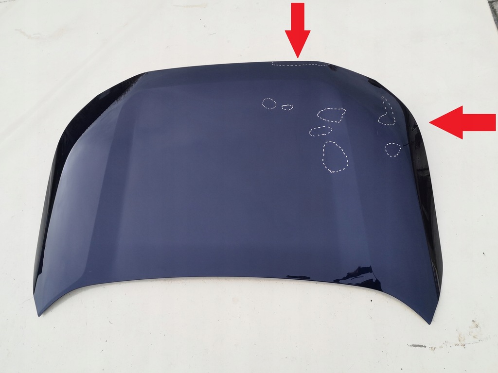 фото №12, Toyota rav4 rav-4 v 5 2019- капот granatowa кришка двигуна