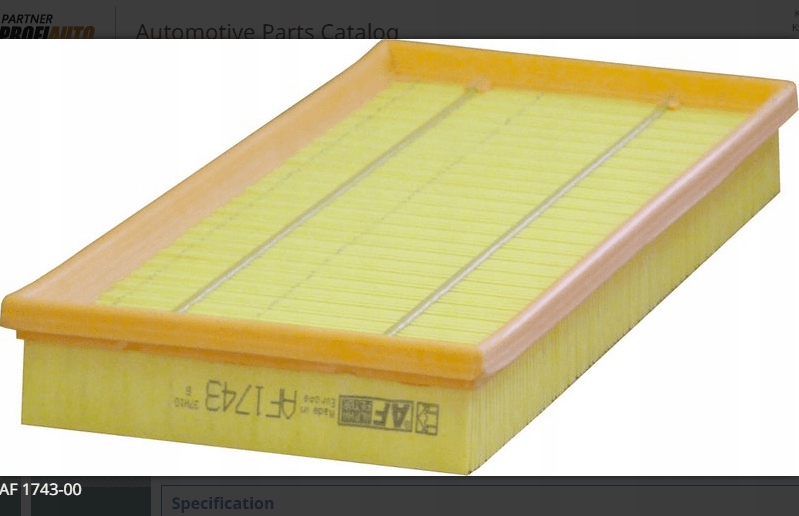 фото №2, Фільтр повітря mitsubishi carisma