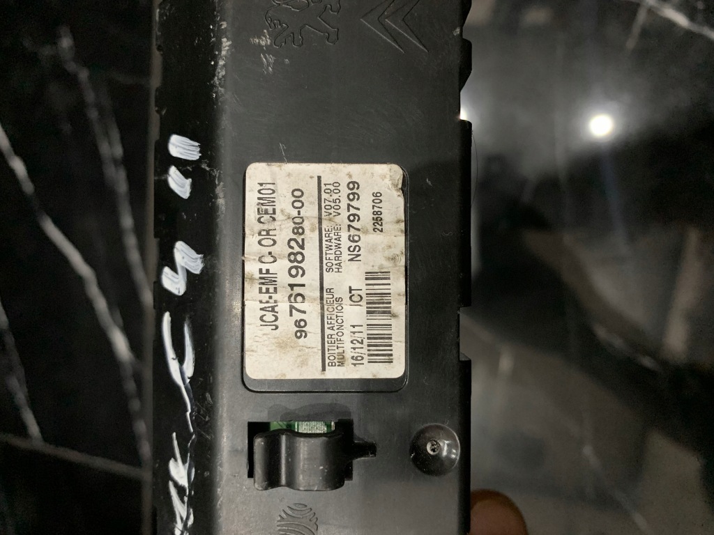 фото №3, Дисплей годинник citroen c4 ii 9676198280