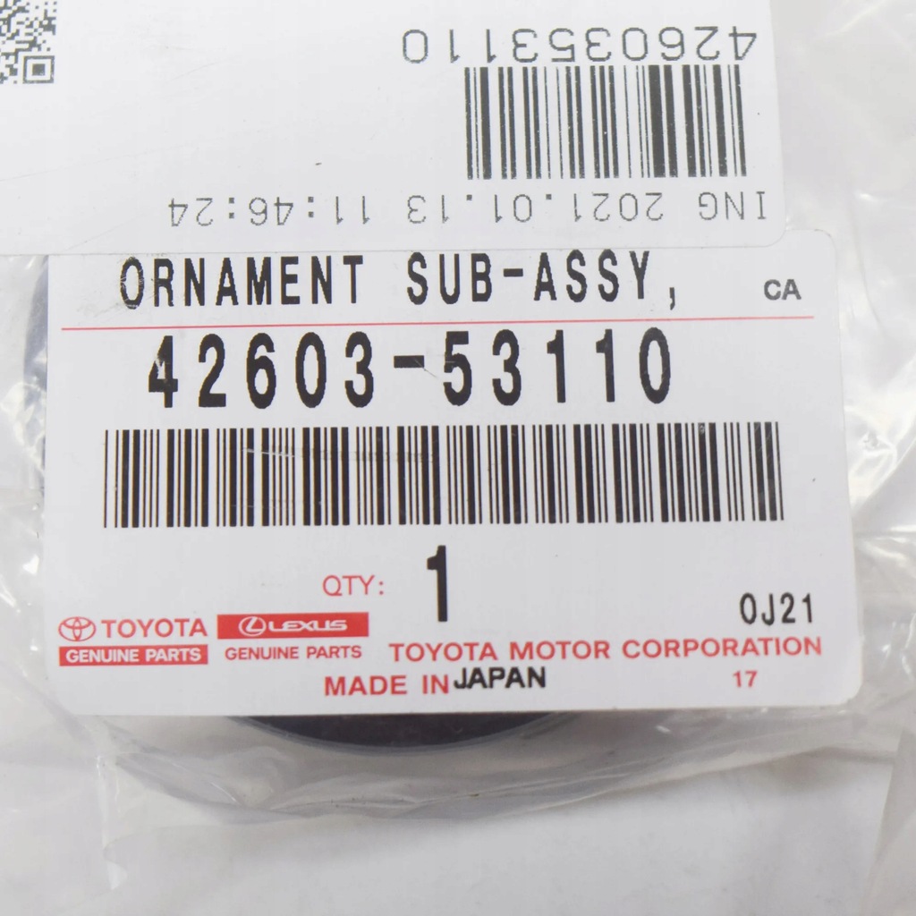 фото №7, Lexus gs l10 czarna заглушка колеса 4260353110 42603-53110 оригинальная