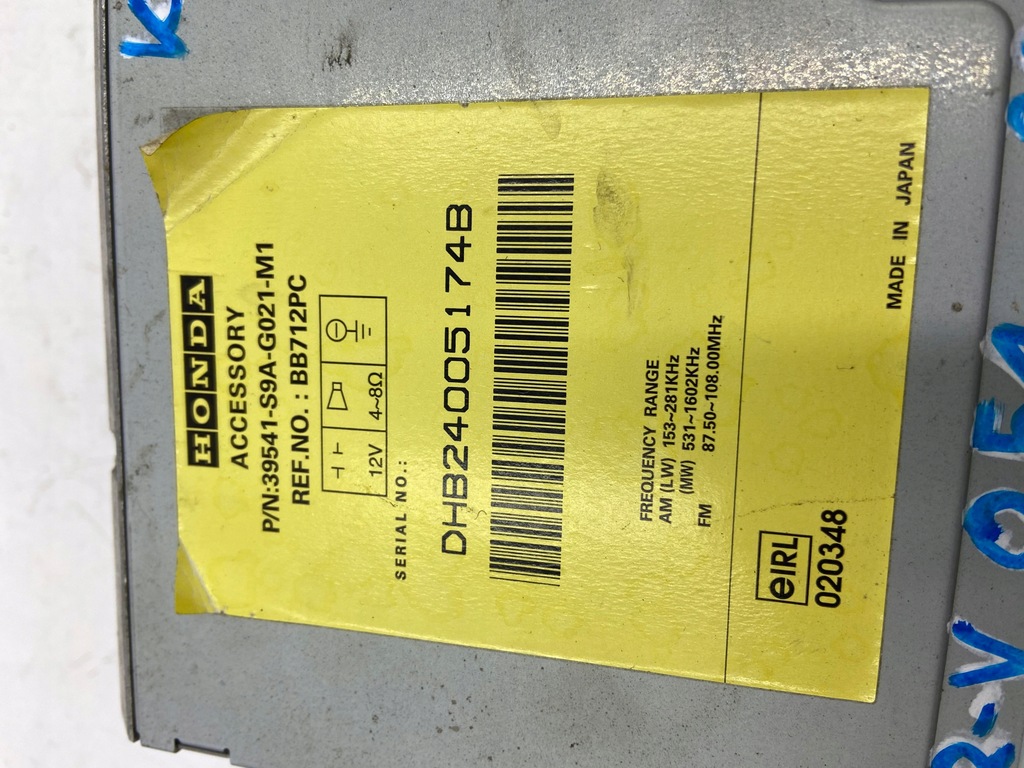 фото №9, Радио заводской навигация gps + kod радио honda cr-v ii 2002-2006r.