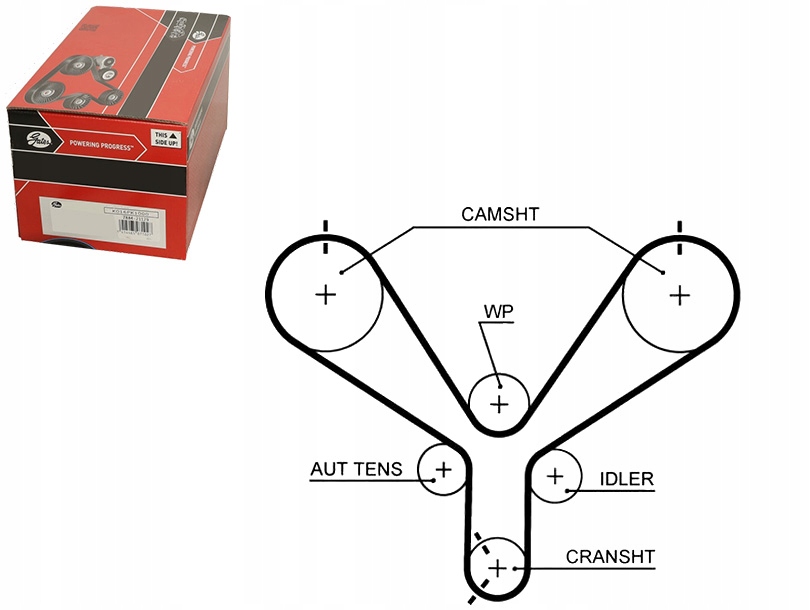 Купить Gates ремень распределительного вала 1356850010 1356859045 209s8m3