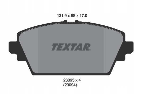Купити Textar 2309501 гальмівні колодки гальмівні