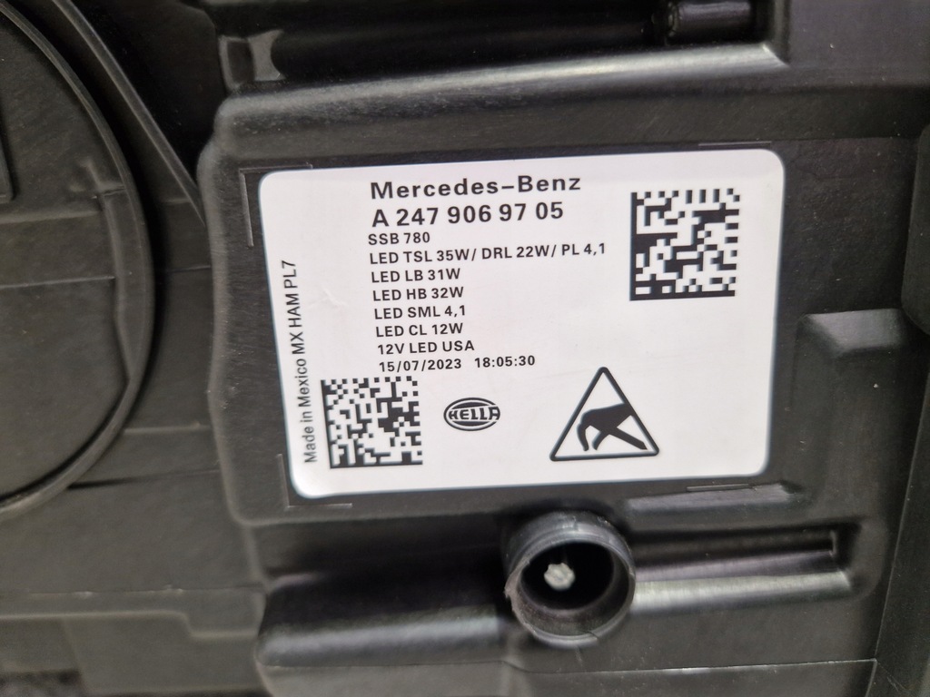 фото №9, Mercedes glb w247 h247 x247 лампи передні ліва права led multibeam usa