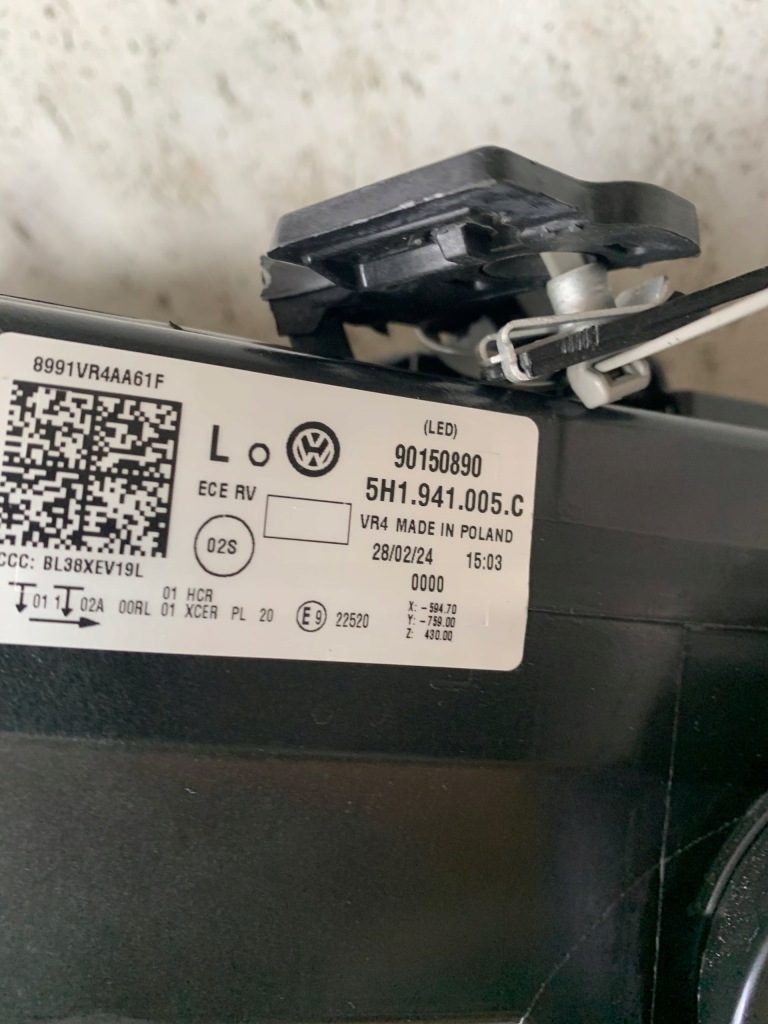 фото №9, Vw golf viii 8 лампа левая передняя перед full led 5h1941005c europa