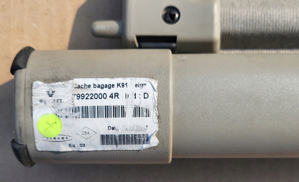 фото №9, Шторка багажника задняя renault laguna iii 3 kombi оригинальный номер