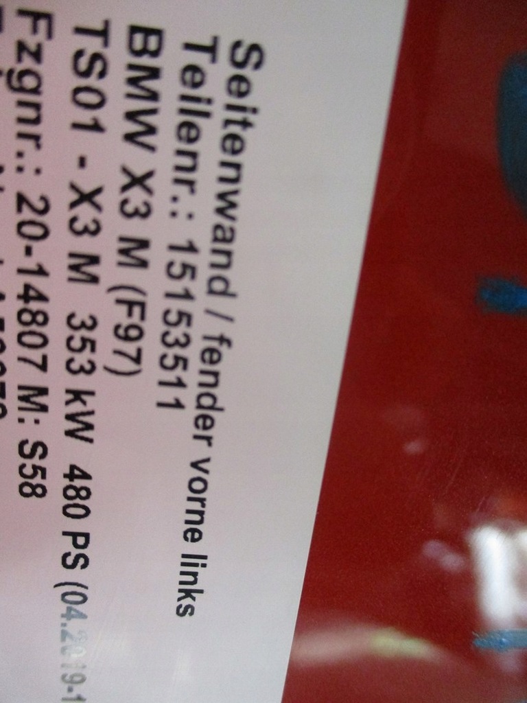 фото №10, Крила крила bmw x3 f97 m