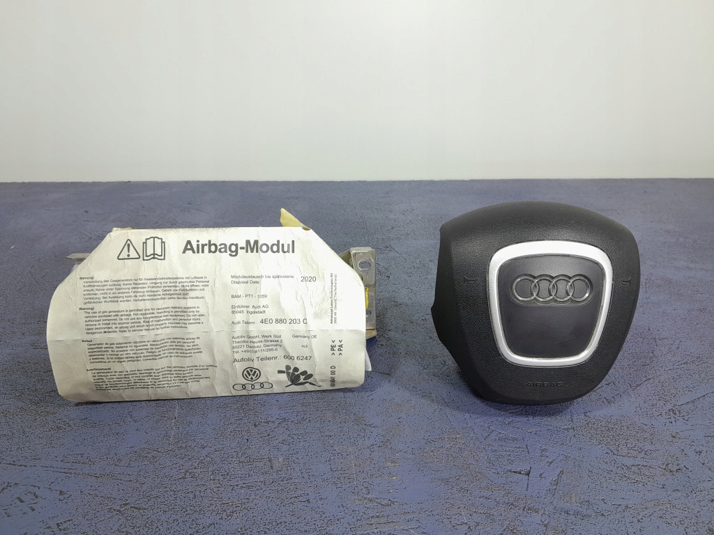 фото №7, Audi a8 d3 lift панель приладів приладова подушки безпеки ремені eu