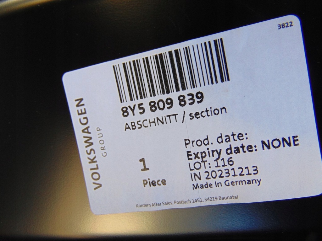 фото №15, Обшивка рамка дверь блок двигателя левый перед audi a3 8y 8y5807839