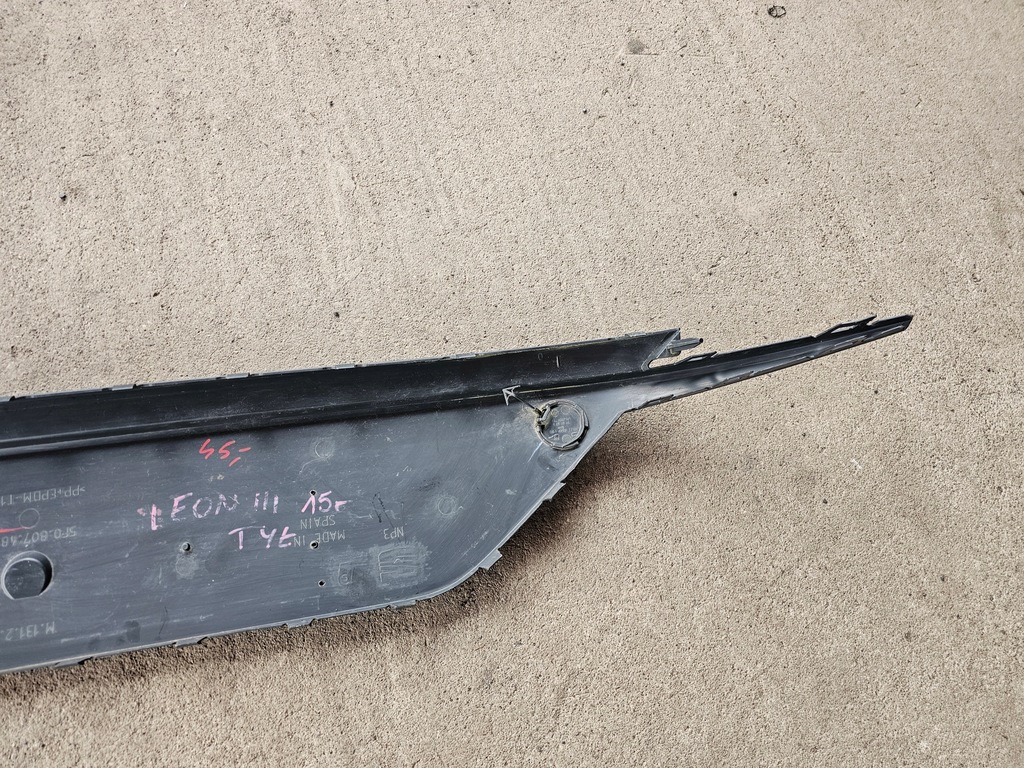 фото №13, Seat leon iii спойлер накладка бампера заднего задняя 5f0807487