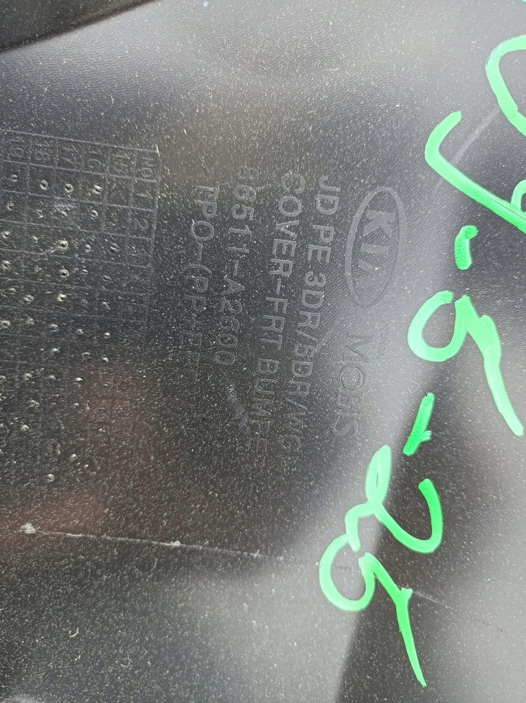 фото №10, Kia ceed ii lift 15- бампер перед передній pod омивачі oryg