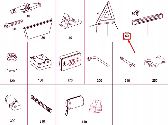 фото №9, Mercedes-benz cla coupe c117 трикутник попереджувальний a0008900397 оригінальний