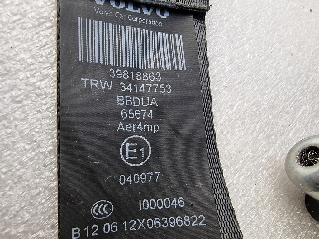 фото №4, Pas безпеки натягувач лівий задня volvo xc60