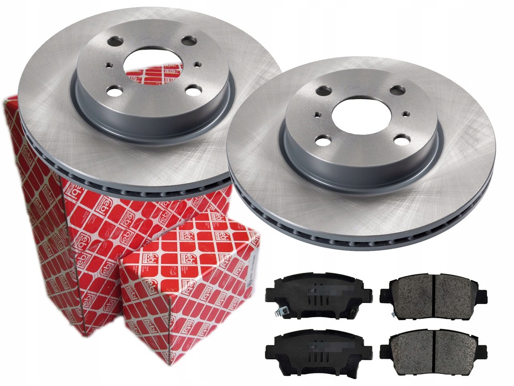 фото №1, Тормозные диски тормозные колодки febi перед toyota iq 255mm