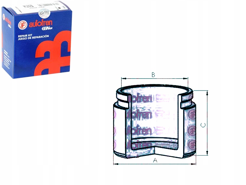 фото №1, Autofren поршень гальмівний toyota перед hilux 83-