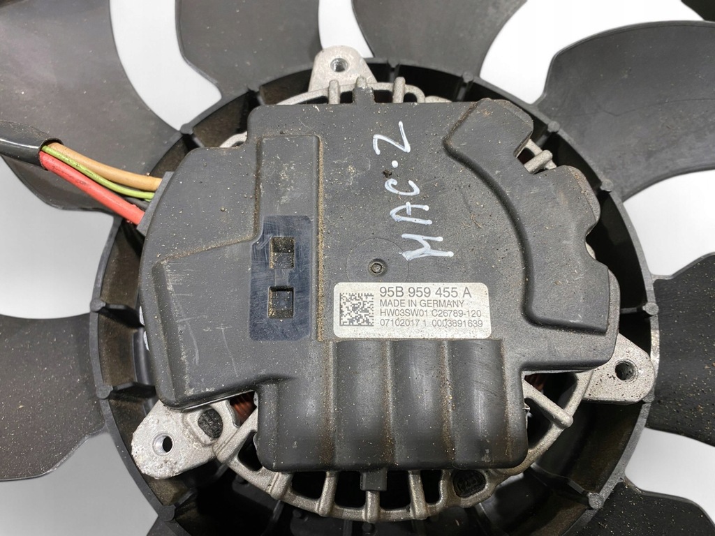 фото №6, Porsche macan 95b 2018 электрический вентилятор радиатора