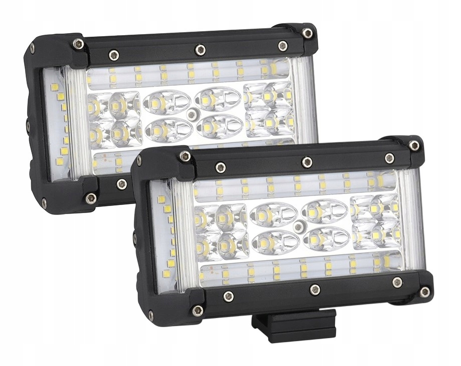 фото №1, Лампа рабочая противотуманная фара dalekosiężna прожектор 12v 24v 44x led cree 210w 14cm