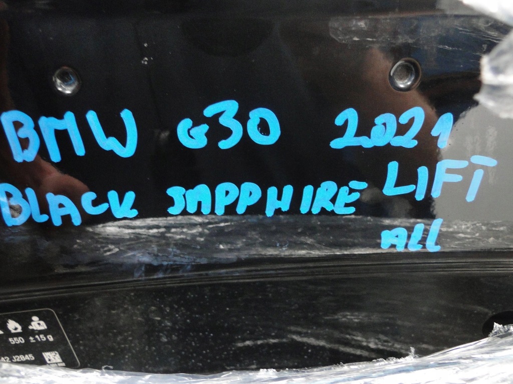 Капот bmw 5 g30 2021 рестайлинг  черный sapphire Оригинал