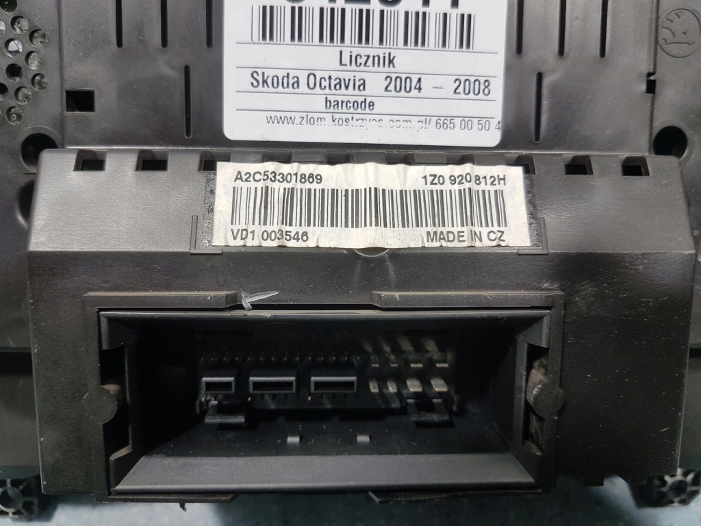 фото №5, Skoda octavia ii 1.9 tdi счетчик 1z0920812h