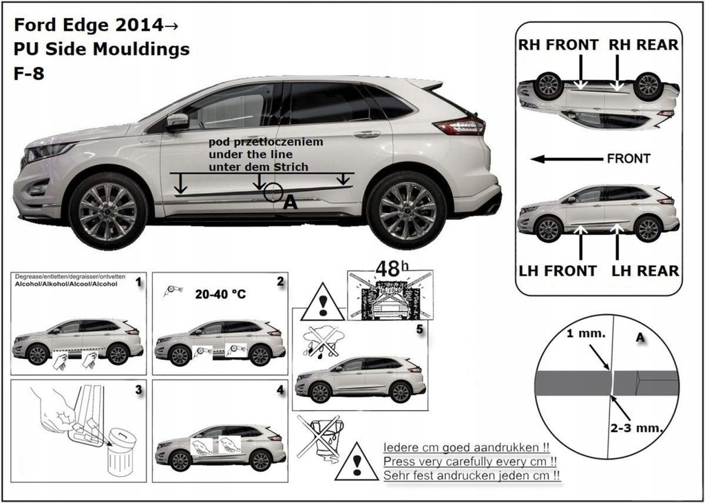 фото №4, Накладки бічний ford edge ii, 2015-