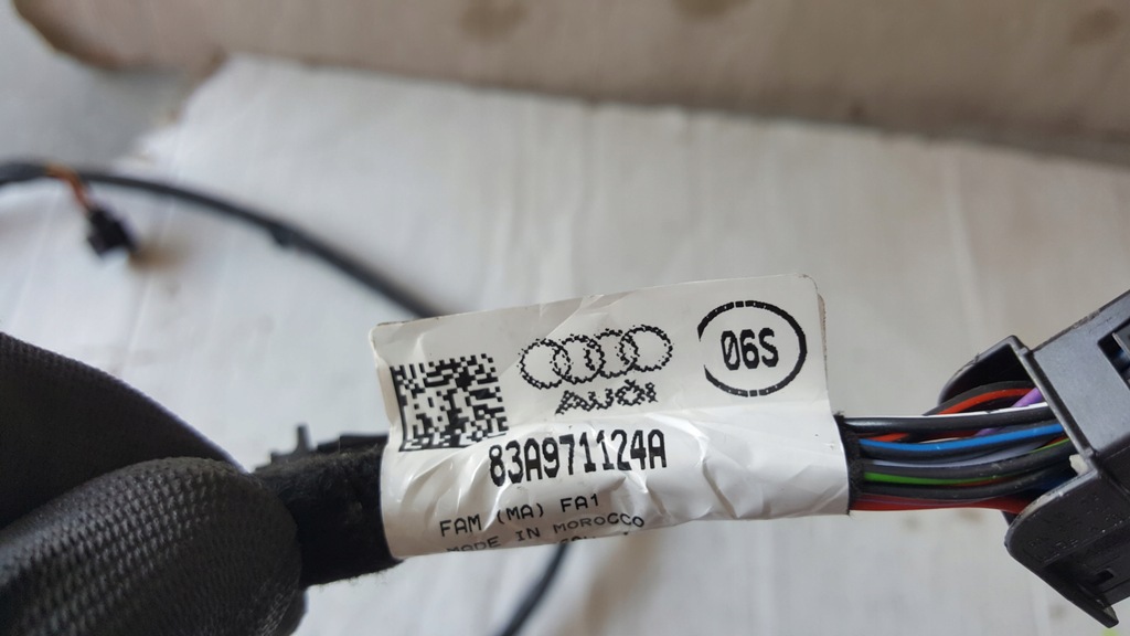 фото №8, Джгут електропроводка фаркоп audi q3 ii 83a971124a демонтаж