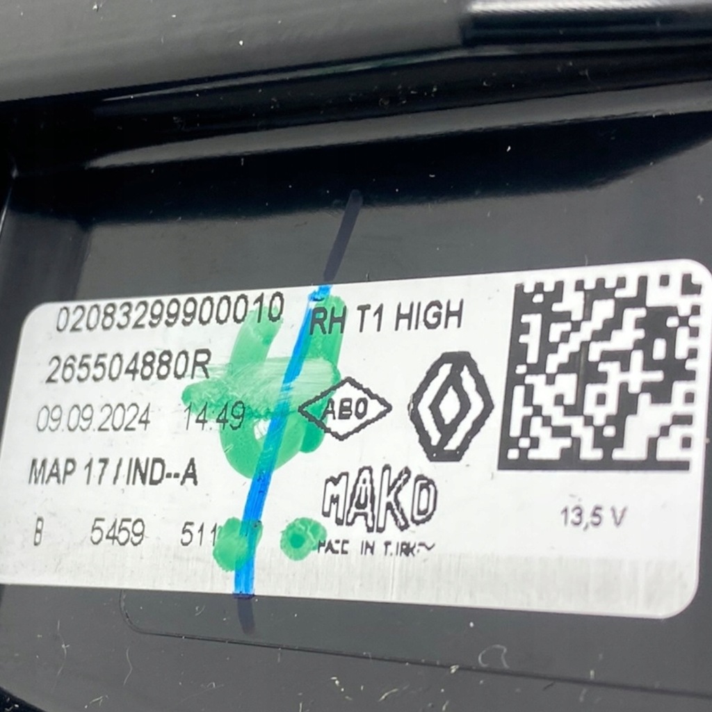 фото №13, Nowa оригинальный номер лампа правый задняя renault captur ii 265504880r