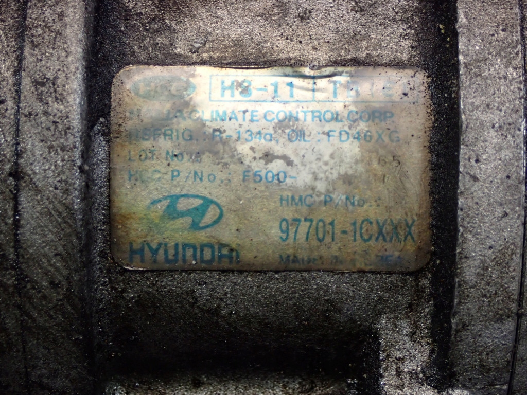 фото №5, Hyundai getz 02-05 1.1 компрессор компрессор кондиционера 97701-1cxxx