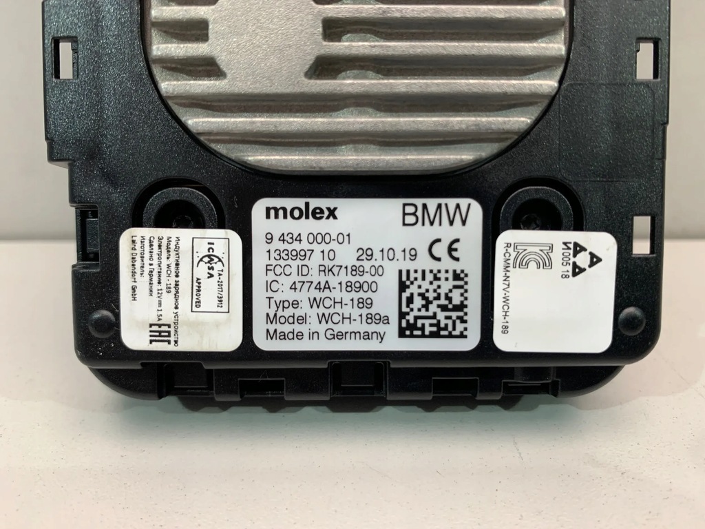 фото №5, Bmw g11 g20 g05 зарядний пристрій індукційна телефону 9434000