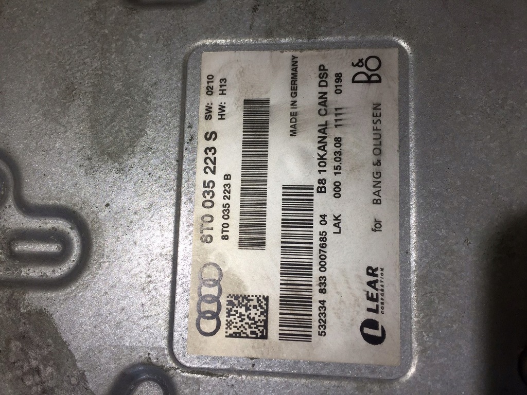 фото №7, Audi a4 b8 a5 8t усилитель bang olufsen 8t0035223s