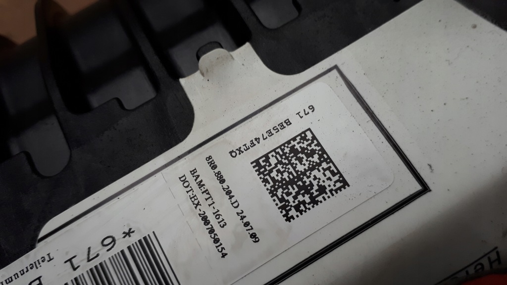 фото №6, Q5 8r подушка безопасности подушка пассажира оригинал 8r0880204d