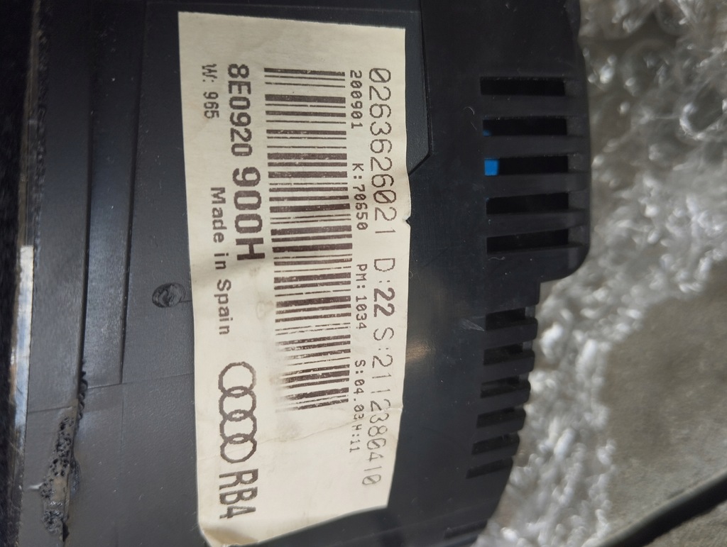 фото №6, Audi a4 b6 лічильник прилади 8e0920900h