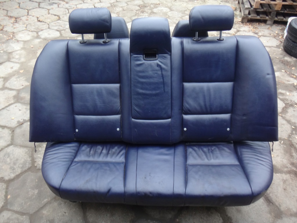 фото №8, Комплект сидений сиденья сиденья заднее сиденье задняя niebieska кожа bmw e60